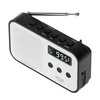 Adler | Digital radio PLL AM/FM | AD 1907 | Alarm function | Baltas/Juodas