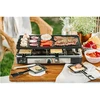 Adler | Raclette - electric grill | AD 6616 | Table | 1400 W | Juodas/Nerūdijantis plienas