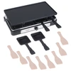 Adler | Raclette - electric grill | AD 6616 | Table | 1400 W | Juodas/Nerūdijantis plienas