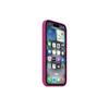 Apple iPhone 16 Silikoninis dėklas with MagSafe - Fuchsia