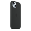 Apple iPhone 15 Silikoninis dėklas with MagSafe - Juodas