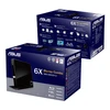ASUS SBC-06D2X-U Išorinis plonas Blu-ray skaitymo diskas, Juodas, BDXL palaikymas, 6X Blu-ray skaitymo greitis, USB 2.0 Asus