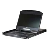 Aten | 8 prievadų PS/2-USB VGA vieno bėgio plačiaekranis LCD KVM jungiklis | CL3108NX-ATA-AG