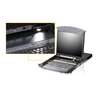 ATEN KL1508AIN-AXA-AG ALTUSEN KVM 8 prievadų didelio tankio dviejų bėgių LCD19 + klaviatūra + dėklas, 191U