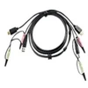 ATEN 2L-7D02UH ATEN USB HDMI su garso KVM kabeliu - 1,8 m