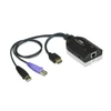Aten USB HDMI virtualios laikmenos KVM adapteris su intelektualiosios kortelės palaikymu | Aten | 1 x RJ-45 lizdas, 2 x A tipo USB kištukas 1 x HDMI kištukas
