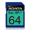 Atminties kortelė A-DATA Premier Pro SDXC, UHS-I U3 Class 10, 64GB, mėlyna / ADATA-338