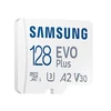 Atminties kortelė Samsung EVO Plus microSD 128 GB, Baltos spalvos
