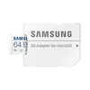 Atminties kortelė Samsung EVO Plus microSD 64 GB /MEMORY Micro SDXC EVO+ 64GB/V10 W/A MB-MC64KA/EU   Baltos spalvos