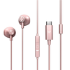 Ausinės Energy Sistem su laidu Earphones | EasyPods Type C | Su mikrofonu | USB-C | Rose Auksinė