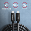 AXAGON | SPEED + USB-C, USB 20 Gbps laidas, 0,5 m | BUCM32-CM05AB | USB C tipo į USB C tipo