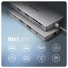 AXAGON HMC-8HLSA USB-C 3.2 Gen 1 šakotuvas, 3x USB-A + 4K/30Hz HDMI + SD / Micro SD, GLAN, garsas, PD 100 W, 20 cm USB-C laidas