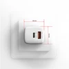AXAGON ACU-PQ20W sieninis įkroviklis QC3.0/AFC/FCP + PD type-C, 20W, baltas