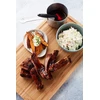 Barbecook nerūdijančio plieno padažų indelis su teptuku, 10.5 x 7.5 x 23 cm