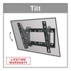 Laikiklis Barkan Flat/Curved TV Wall Mount E210+ Wall Mount, Tilt, 26-39 ", Maximum weight (capacity) 40 kg, Juodas