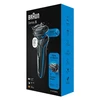 Braun | Shaver | 51-B1000s | Operating time (max) 50 min | Wet &amp; Dry | Juodas/Mėlyna