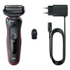 Braun | Shaver | 51-R1000s | Operating time (max) 50 min | Wet &amp; Dry | Juodas/Raudona