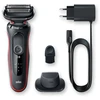 Braun | Shaver | 51-R1200s | Operating time (max) 50 min | Wet &amp; Dry | Juodas/Raudona
