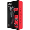 Braun | Shaver | 51-R1200s | Operating time (max) 50 min | Wet &amp; Dry | Juodas/Raudona