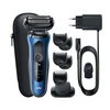 Braun | Shaver | 61-B1500s | Operating time (max) 50 min | Wet &amp; Dry | Mėlyna/Juodas