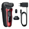 Braun | Shaver | 61-R1200s | Operating time (max) 50 min | Wet &amp; Dry | Raudona/Juodas