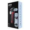 Braun | Shaver | 61-R1200s | Operating time (max) 50 min | Wet &amp; Dry | Raudona/Juodas