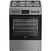 Beko FBMA61330GXDTN Viryklė, Dujinė kaitlentė, Elektrinė orkaitė, Plotis 60 cm, Sidabrinė | BEKO