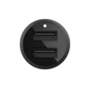 Belkin Dual USB-A automobilinis įkroviklis 24W BOOST CHARGE Juodas