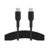 BELKIN BRAIDED USB-C TO USB-C CABLE,1M, Juodas