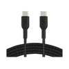 BELKIN BRAIDED USB-C TO USB-C CABLE,1M, Juodas