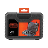 Black &amp; Decker Juodas &amp; Decker Juodas ir DECKER | 32 dalių gręžimo ir atsukimo rinkinys | A7216-XJ