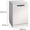 Bosch SMS4HVW00E Serija 4, Laisvai statoma indaplovė, 60 cm, Balta