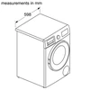 Skalbimo mašina Skalbyklė-džiovyklė Bosch WNA134L0SN , 8/5kg.