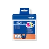 Brother LC521VAL | Ink Cartridge | Juodas, Cyan, Magenta,Geltona