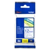 Brother Brolis | TZe-133 laminuota juosta | Mėlyna ant Clear | TZe | 8 m | 1,2 cm