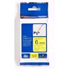 Brother | TZe-FX611 Flexible ID Laminated Tape | Juodas on Geltona | TZe | 8 m | 6 cm