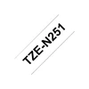 Brother Brolis | TZe-N251 ženklinimo juostos kasetė | Juodas ant Balto | TZe | 8 m