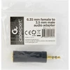Gembird Cablexpert 6,35 mm moteriškas iki 3,5 mm vyriškas garso adapteris | A-6,35F-3,5M