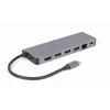 GEMBIRD A-CM-COMBO5-05 kelių prievadų adapteris C tipo USB 5in1 šakotuvas + HDMI + PD + kortelių skaitytuvas + LAN