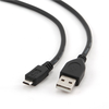 Gembird Cablexpert | USB 2.0 | Juodas | * USB 2.0 laidas su A tipo kištuku ir B tipo mikrojungtimi * Paauksuoti kontaktai patikimam didelės spartos duomenų perdavimui * Lietos jungtys | USB-A į mikroUSB