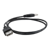 GEMBIRD CC-USB2-AMAF-75CM/300-BK USB 2.0 A - A-lizdas 75cm laidas Juodas