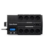CYBERPOWER BR1200ELCD Line-Interactive UPS 1200VA/720W GreenPower energijos taupymo technologija LCD USB 4+4 lizdas Schuko tipo