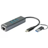 D-Link | USB-C/USB į Gigabit Ethernet adapteris su 3 USB 3.0 prievadais | DUB-2332