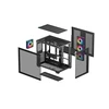 Deepcool CG530 4F | Juodas | Vidutinio dydžio bokštas | ATX PS2