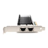 Digitus Skaitmenas | 10Gbps dviejų prievadų Ethernet serverio adapteris PCIe X8, Intel X540 BT2 | DN-10163