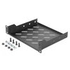 Digitus | 1U fixed shelf | DN-10-TRAY-2-B | Perfect for storage of components which are not 254 mm (10") suitable. Slim design which takes space of 1 height unit. Easy and quick to mount or dismount. Load capacity: 25 kg | Juodas