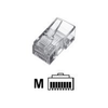 Digitus A-MO 8/8 SR | Modulinis kištukas, skirtas apvaliam kabeliui, 8P8C neekranuotas, CAT 5e, RJ45