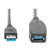 Assmann Electronic DIGITUS prailginimo kabelis USB 3.0 SuperSpeed Type USB A/AM/F aktyvus juodas 15m