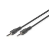 Digitus ASSMANN Audio pajungimo laidas, stereo 3.5mm, 2.50m, CCS, 2x0.10/10, M/M juodas, AK-510100-025-S