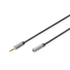 Digitus Skaitmenas | AUX garso kabelio stereofoninis 3,5 mm tarpinis ir moteriškas aliuminio korpusas | DB-510210-018-S